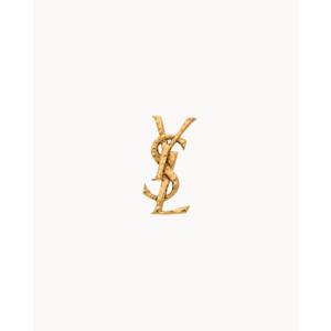 생로랑 골드 컬러 YSL 로고 디자인 카산드르 귀걸이 833828 Y16