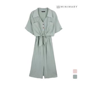 [미니마리][미니마리] 레이어드스모크원피스 (MM42OP18)