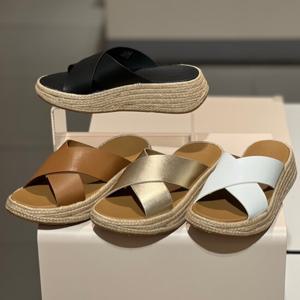 핏플랍 25S/S F-모드 에스파듀 여성 플랫폼 슬라이드 FFSO5E240 4종택일