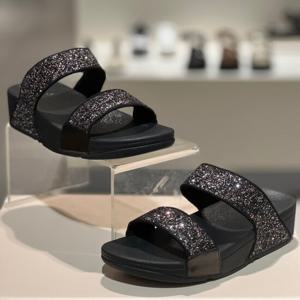 핏플랍 25S/S 루루 멀티 글리터 여성 슬라이드 FFSO5E209BK 블랙