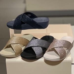 핏플랍 25S/S 루루 글리터 더스트 크로스 여성 슬라이드 FFSO5E253 4종택일