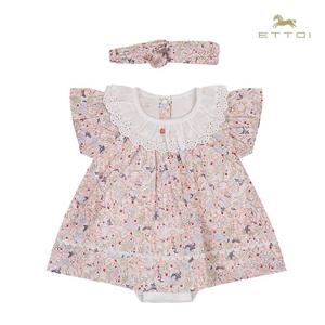 [에뜨와]테리페이즐리바디수트SET 07S327983/출산선물,백일,돌,