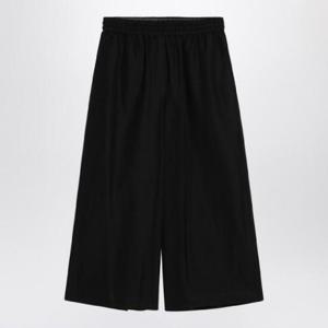 LOEWE Black cropped pants in linen blend S616Y04X88VI/Q_LOEW-1100