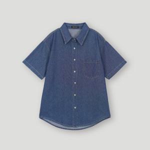 [코데즈컴바인]루즈핏 데님 반팔셔츠(CKB-DH381W4)