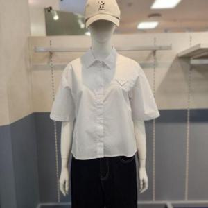 클라이드앤 HC03 여자 크롭 반팔 셔츠 FOBSH734F
