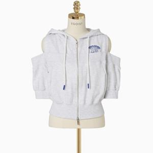 [에고이스트] [BLUE LABEL] 오프숄더 후드 크롭 집업점퍼 ER2OJP09
