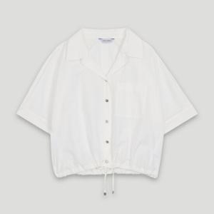 [코데즈컴바인]오픈카라넥 반팔 포켓 블라우스 (CKB-BL501W4)