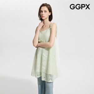 [GGPX] 투톤 레이어드 레이스 미니 원피스 (GP4OP079F)