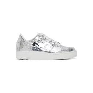 BAPE 스니커즈 실버 베이프 스타  5 스니커즈 242546M237035