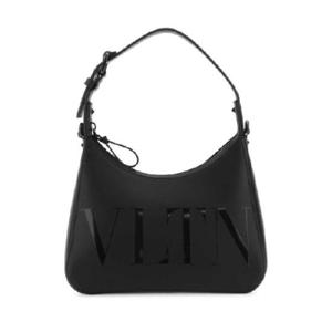 발렌티노 VLTN 로고 프린팅 레더 토트백 853603