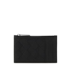 BOTTEGA VENETA 인트레치아토 레더 지퍼 카드 지갑 1902693