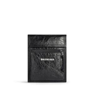 발렌시아가 익스플로러 로고 램스킨 스몰 크로스백 1846712