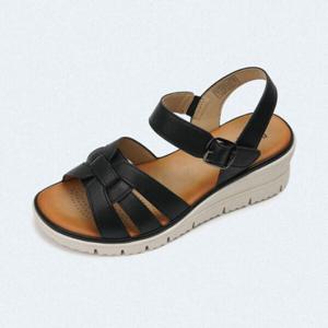 베어파우 LAVINA 여성 데일리 경량 키높이 샌들 블랙 K2976001RB-W
