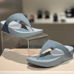 핏플랍 25S/S 루루 쉬머럭스 여성 토 포스트 FFSO5E302B4 연블루