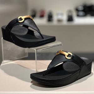 핏플랍 25S/S 루루 청키 여성 스내플 토 포스트 FFSO5E305BK 블랙