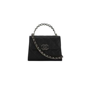 샤넬 체인 달린 미니백 그레인드 샤이니 카프스킨   골드 메탈 블랙 AP3237-B10307-94305