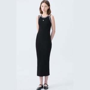 [게스]여성 배색 포인트 더블나시 스웨터 원피스 YP2S7672