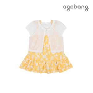 [아가방]린데이가디건원피스세트(YELLOW) 01Q324055