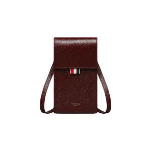 톰브라운 루시도 레더 미니 크로스바디 폰 홀더 버건디 MAC113A-03542-615