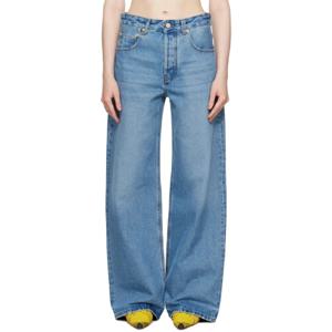 25 SS 쟈크뮈스 여성 블루 라 크루아제르 더 와이드 드 님 데님 진 251553F069003