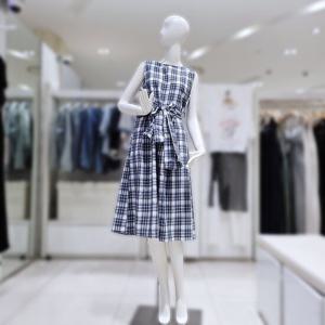 [밸리걸] 나시 체크 원피스 813460