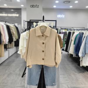 [ab.f.z]AFZ2QJ03/여름 마혼방 스탠카라 깔끔 루즈핏 숏 자켓