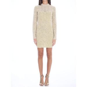 BALMAIN PB Labyrinth monogram dress DF2R8029GFM