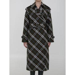 BURBERRY 코튼 혼방 소재의 롱 트렌치 코트 8095300C1213