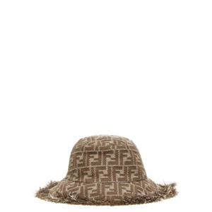 FENDI FF 모노그램 버킷햇 FXQ977AULVF0QD3