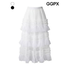 [GGPX]발레코어 티어드 밴딩 스커트 (GP4SK024F)