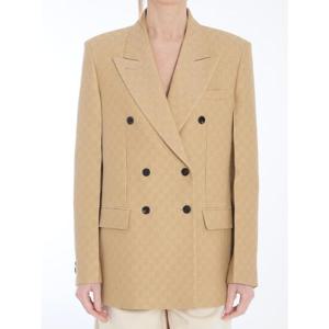 GUCCI Wool and silk double breasted jacket 8335782071