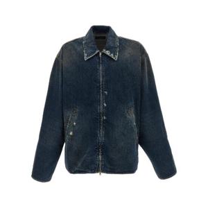 BALENCIAGA Denim jacket with used effect 831691TSW714011
