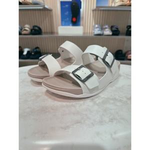 [FITFLOP][고목] FFSO5E730WT 25S S 버클 텀블드 화이트 레더 남성 슬라이드