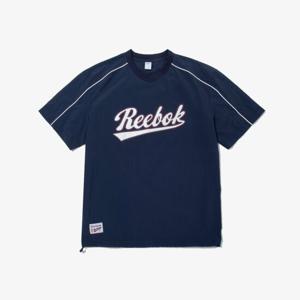 [리복]뉴베이직 레터링 남여공용 반팔 피스테 - 네이비 RETS5EM