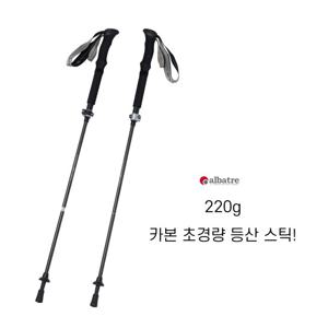 [알바트레]25년 등산스틱 카본 초경량지팡이 2개1세트 ILTIP2300