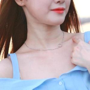 변색안되는 써지컬스틸 심플링 초커 목걸이