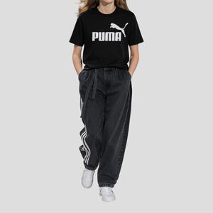 [푸마]푸마 PUMA 에센셜 로고 여성 반팔티 블랙 586960-01