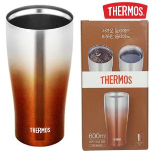 써모스 JDE-600KC-TBW 600ml 진공 단열 보온 보냉 콜드 맥주컵