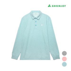 [그린조이]남성 멜란지 패턴 PK 티셔츠
