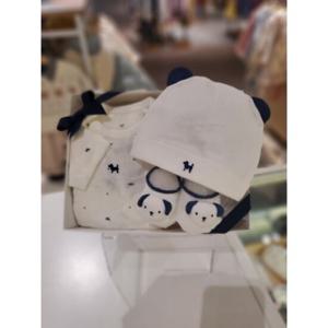 [블루독베이비]NY도기B.I배내우주복세트양말세트441700010301103 24SS 출산 신생아 선물세트