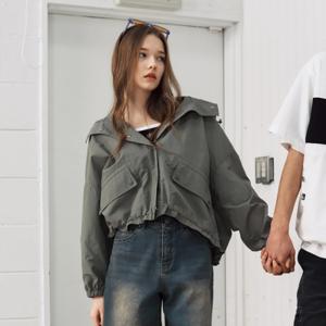 [행텐][행텐]여성 크롭 하이넥 후드점퍼_394(10470-110-401-69)