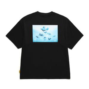 내셔널지오그래픽 N242UTS630 드라이실 그래픽 반팔티셔츠 BLACK