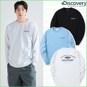 디스커버리 24SS 봄 이월/할인 남성/여성/공용 바시티 백그래픽 긴팔티셔츠/기능성/커플티/캐주얼 DXRL11041-DXNW