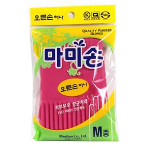 마미손 고무장갑 오른손 하나 M 중 x10켤레