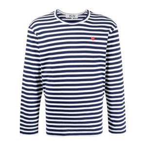 꼼데가르송 긴팔 티셔츠 P1T310 WHITE/NAVY