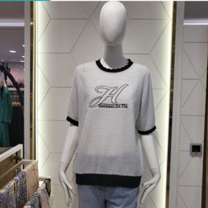 [올리비아하슬러]스팽글스트라이프티셔츠209WH1