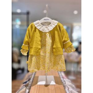 [압소바] 24FW 폼폼 니트가디건 원피스 세트 (AZ525106A)