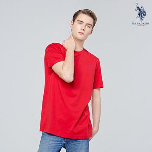 [USPA]화이트라벨 피마코튼 남성 라운드티셔츠(레드)_HMP20-T202