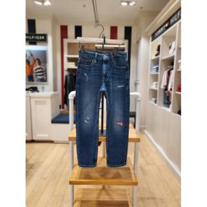 타미힐피거칠드런 T42F0PEP300BT1 디스트럭티드 데님 팬츠