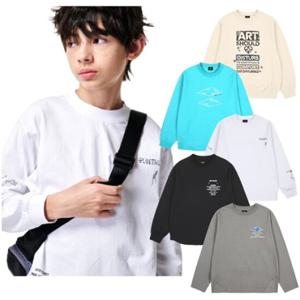 블루테일2 (AZA1TS011YE) 초등 주니어 공용 긴팔 티셔츠  2025년 봄 신상품